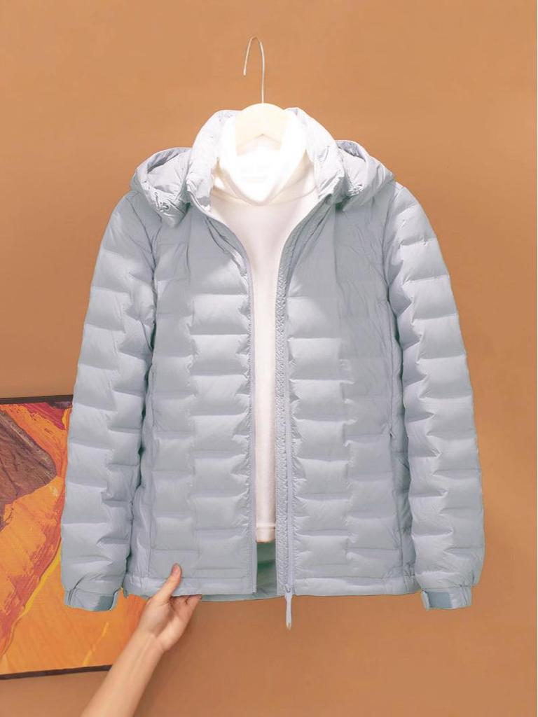 2025 Women's Winter Short Down Jacket with Detachable Hood - Versatile, Warm, Cold-Proof Coat for Outdoor Commutes