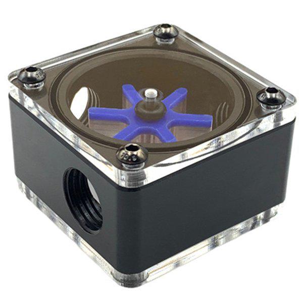 

Black Plastic & Glass Water Cooling Flow Meter Tee with POM PC Speedometer Other