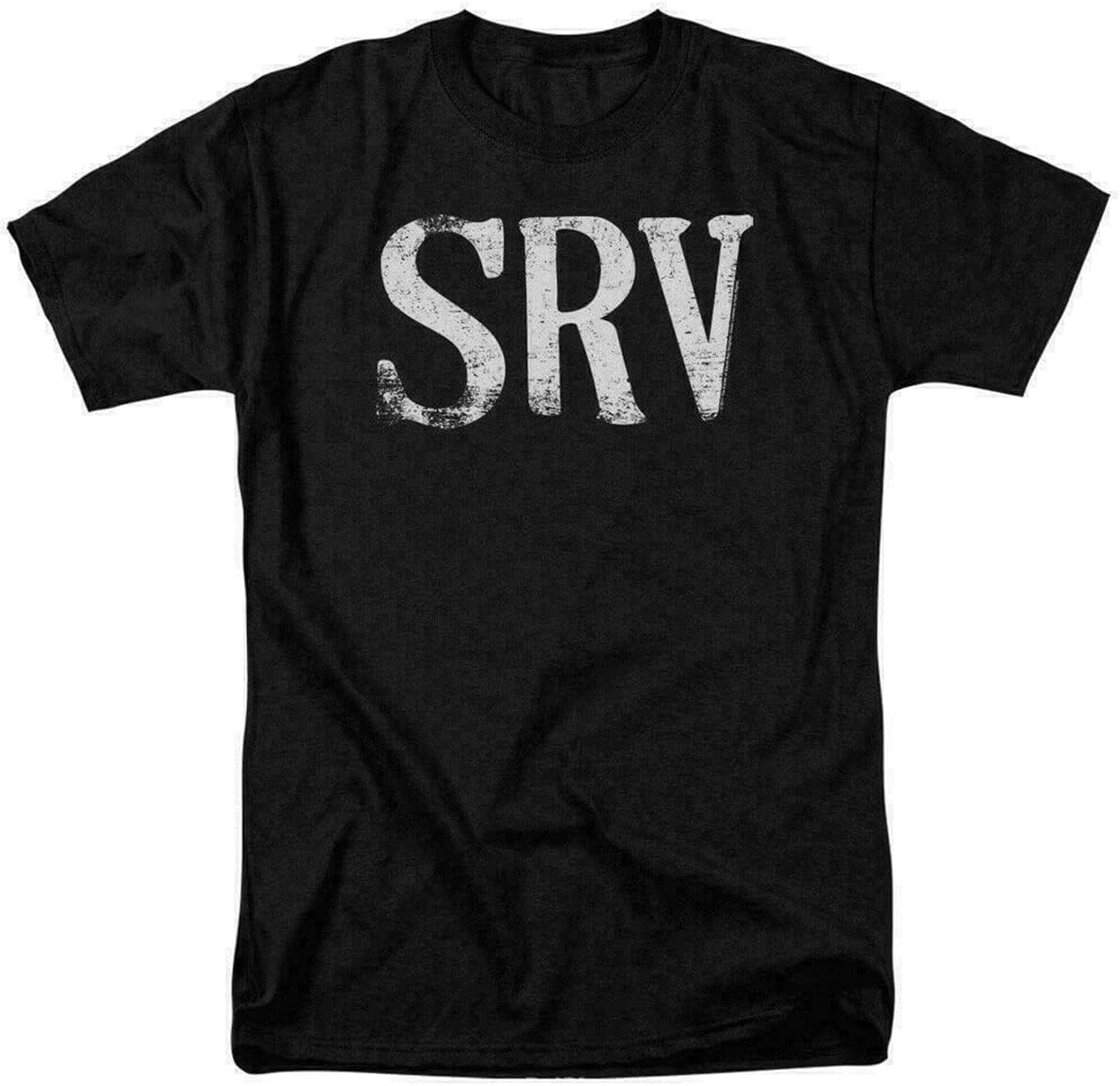 Stevie Ray Vaughan SRV T Shirt Rock Blues Music S чёрный