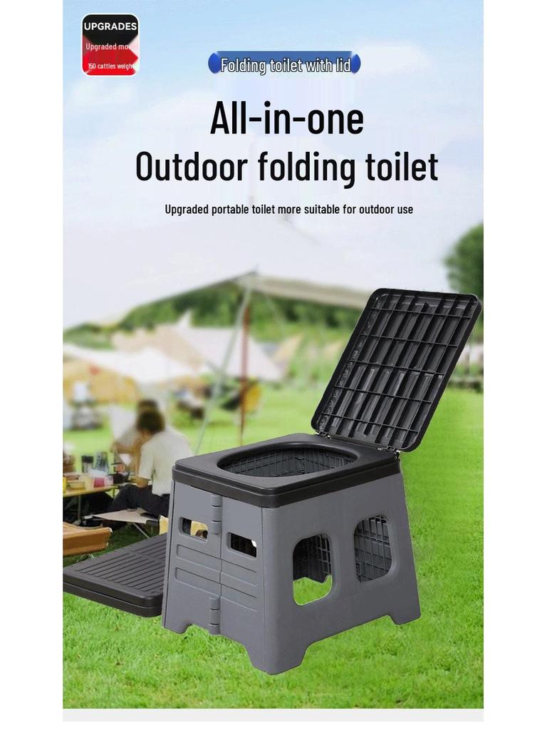 Foldable Portable Camping Toilet for Kids and Adults