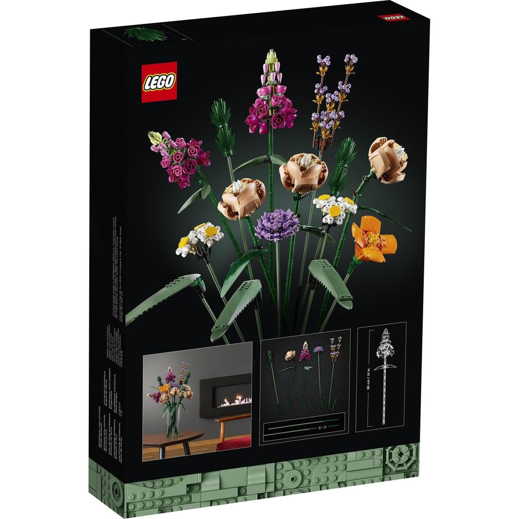 LEGO 10280 Botanical Flower Bouquet Toy Gift Artificial Flowers Interior Decor Stylish Men Women Birthdays Father's Day Mother's Day Flower
