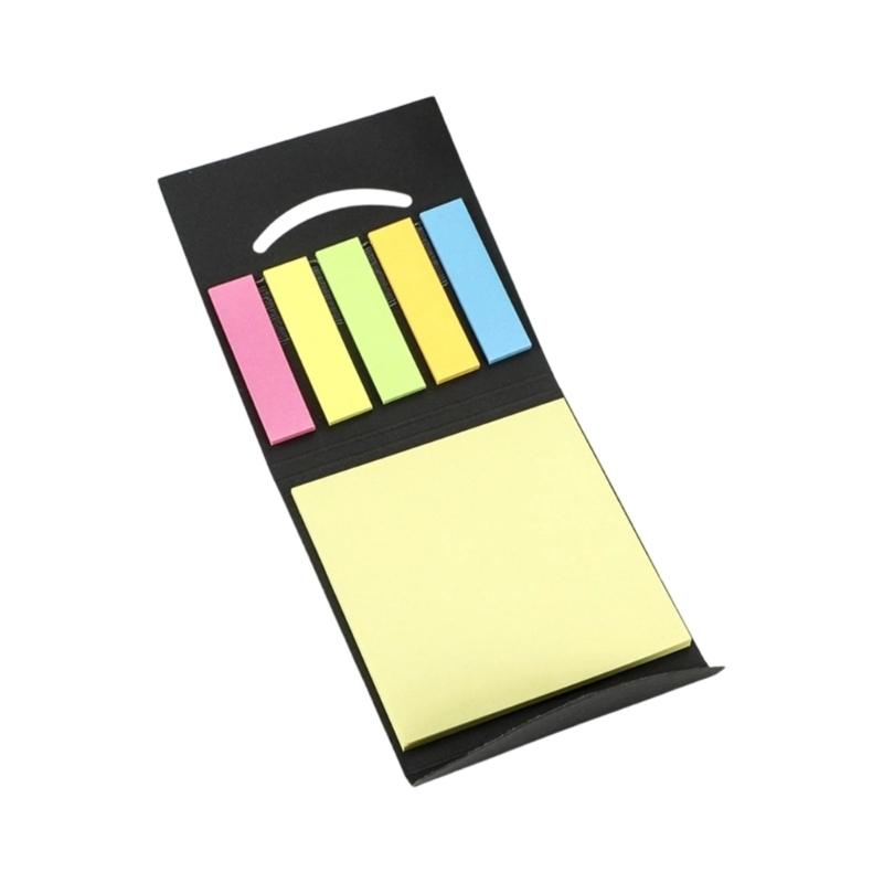 Assorted Color Note Paper 25 Sheets Per Color Repositionable Fluorescent Adhesive Note Reminder on Journal Planner Book