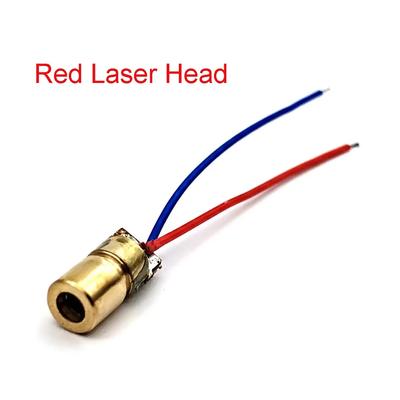 Laserová dioda 650nm 6mm 3/5V 5 milionů wattů Nastavitelný laserový bodový modul Červená měděná hlava Laserové nástroje pro dřevoobrábění a měření