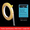 High Viscosity Transparent Double-Sided Acrylic Tape - Yellow/Ginger, Traceless, Grid Patterned for Carpets.