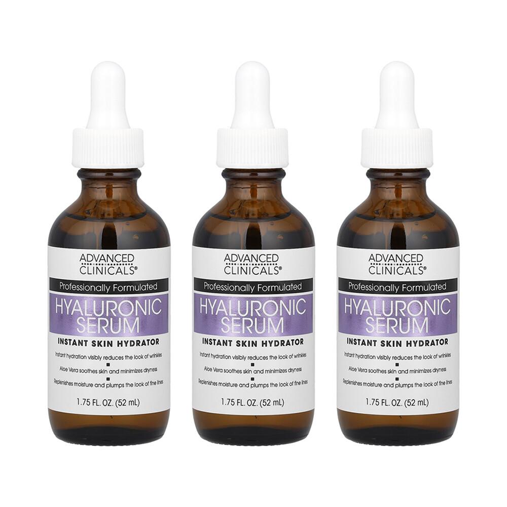 Advanced Clinicals Hyaluronic Acid Serum 52ml (1.75 fl oz) - 3 Pack 52ml - 3 ea