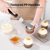 3 Metal Cake Offset Spatulas, 6 8 & 10 Inch Frosting Angled Icing Spatula for Decorating