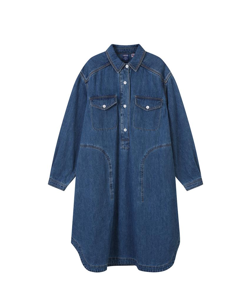 OUTDOOR PRODUCTS W Denim Onepiece (Light Blue)
