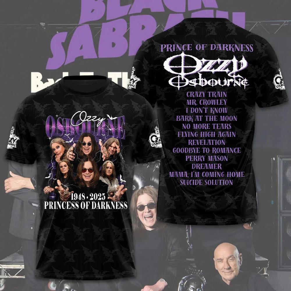 Hot Rock Ozzy Band 3d Printing T-shirt Men Women Fashion Hip Hop Short Sleeve Sports O-Neck Tops Tees for Men Clothes