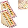 Contenitore Triangolare Trasparente per Sandwich con Coperchio Ermetico Senza BPA Non Tossico Porta Sandwich per Pranzo a Casa Picnic Familiare all'Aperto