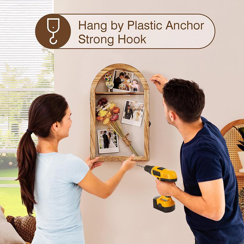 1Pc Oval Picture Home Decor Wedding Souvenir Display DIY Artificial Bouquet Rustic Photo Frame Office Wall-mounted