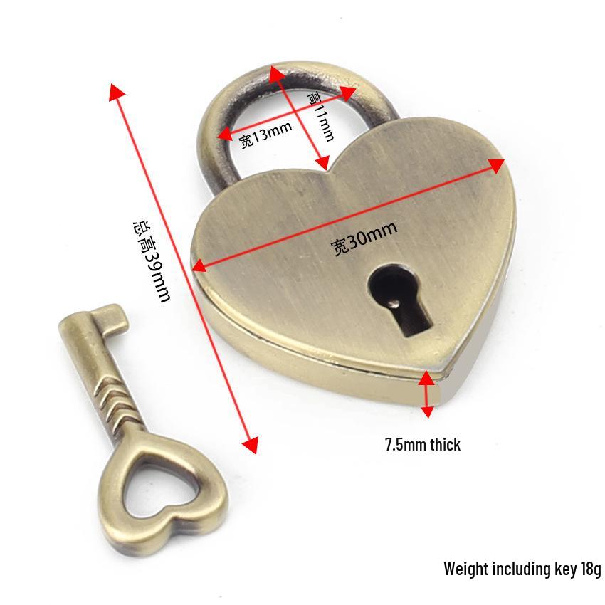 Luxe Hartvormig Hangslot Sleutelhanger: Qixi Koppel Cadeau & Sieraden Accessoire