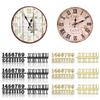 Craft Digital Clock Numbers Kits Metal Arabic or Roman Numerals Set for Clock Watch Repair Replacement Accessories