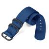Weave Nylon Strap Gold Silver Black Ring Buckle Ribbed Watchband 18mm 20mm 22mm 24mm for Omega Military Braid Sport Men Bracelet
