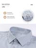 Men's Non-Iron Long Sleeve Cotton Shirt: Business Casual Solid & Stripe