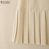 ZANZEA Women Summer Casual Round Neck Sleeveless Dress