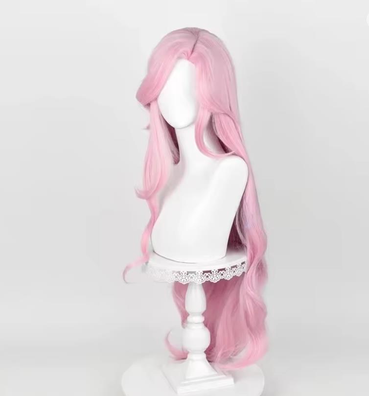Anime Fluttershy Wigs Long Wavy Pink Cosplay Wigs for Women Girls Party Hair Halloween Heat Resistant Synthetic Hair