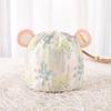 Cartoon Bear Baby Fetal Cap Print Infants Beanie Cap Windproof Newborn Hats  Hospital