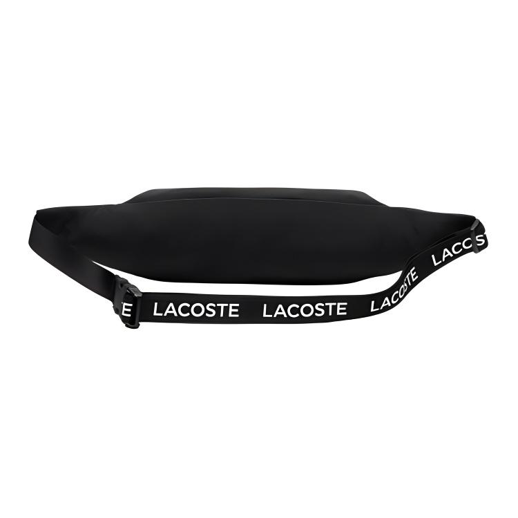 Lacoste Casual Versatile Comfortable Nylon Waist Bag Medium Unisex bags Black NU3798UH-000
