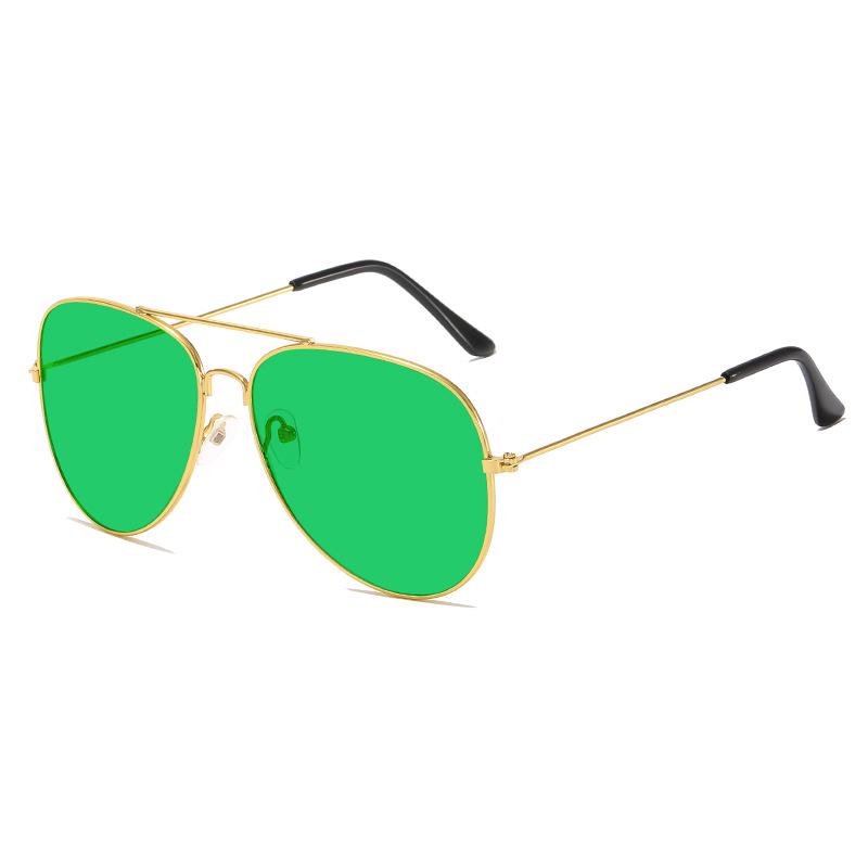 3026 Klasyczne Unisex Okulary Przeciwsłoneczne Aviator - Metalowa Oprawka, Kolorowe Soczewki