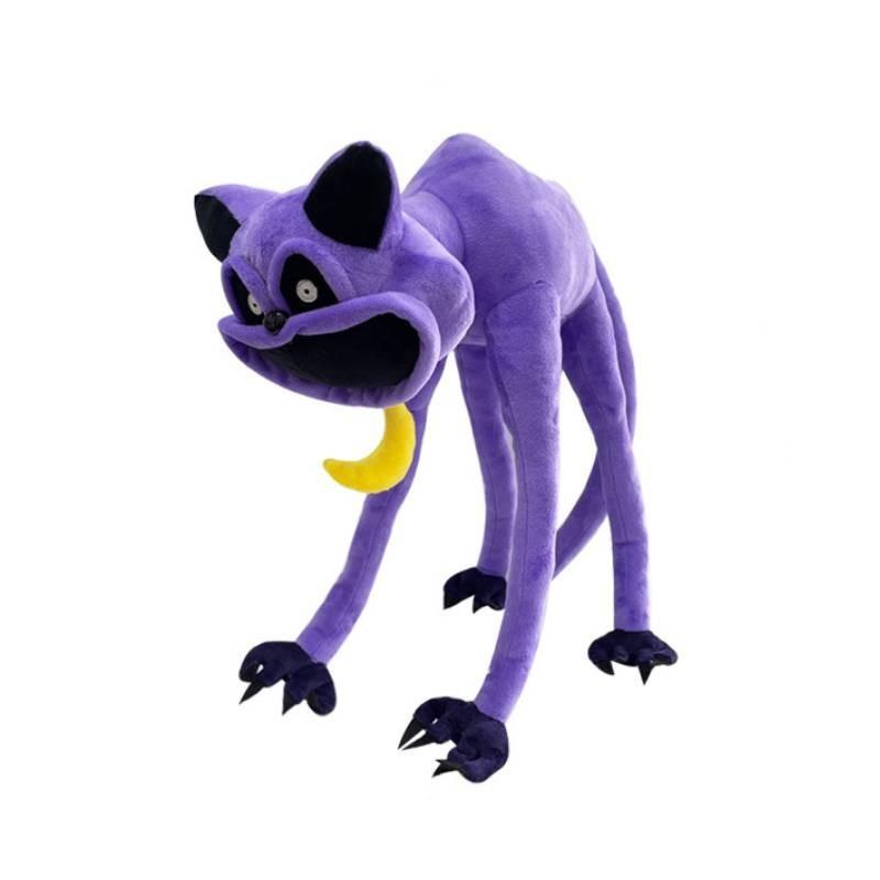 Cross-border New Product Game Doll Terror Purple Cat Monster Smile Animal Big Mouth Purple Cat Plush Toy