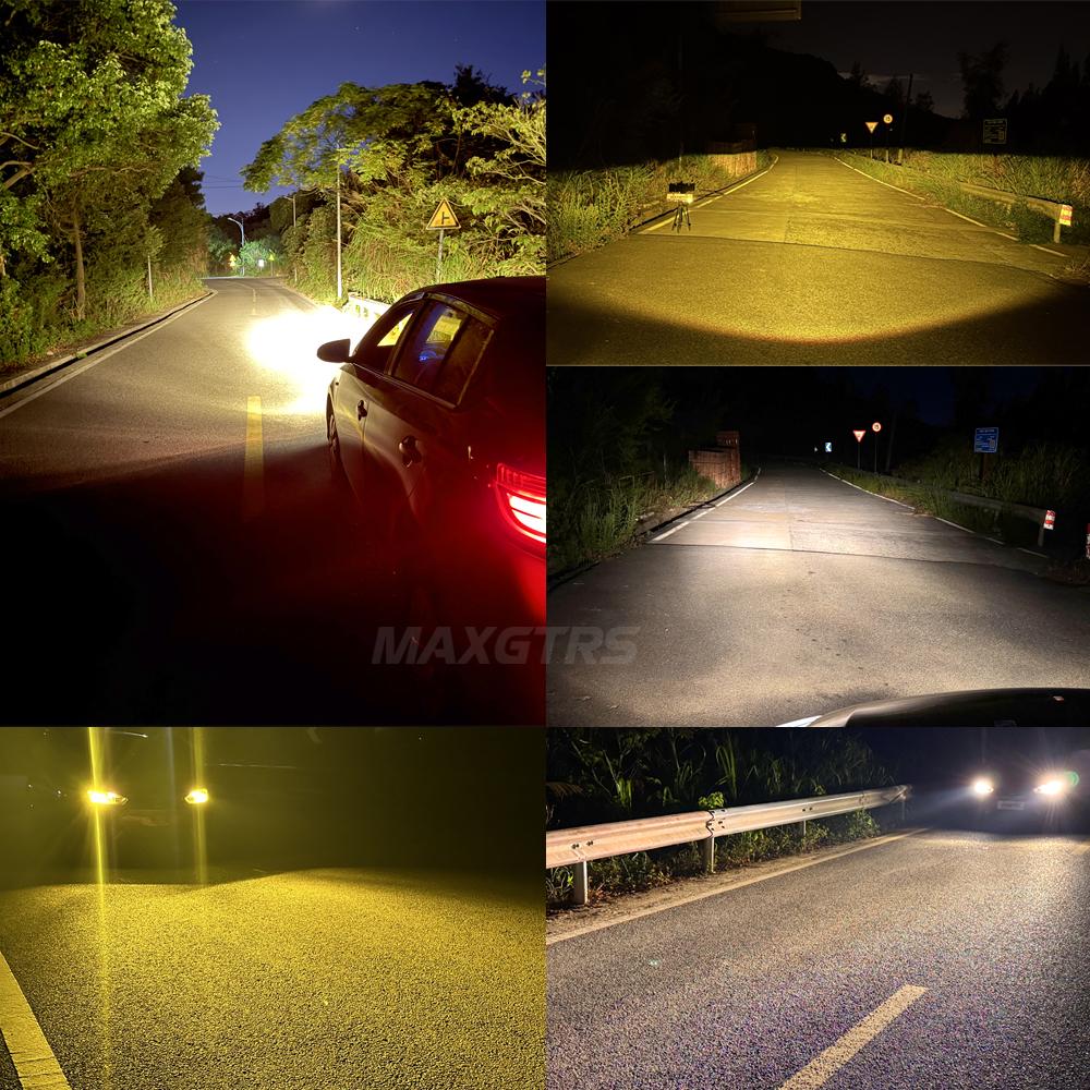 MAXGTRS 30000LM H4 LED 9003 HB2 Headlights High and Low Beam with Fan Wireless 110W Car Headlamp 12V