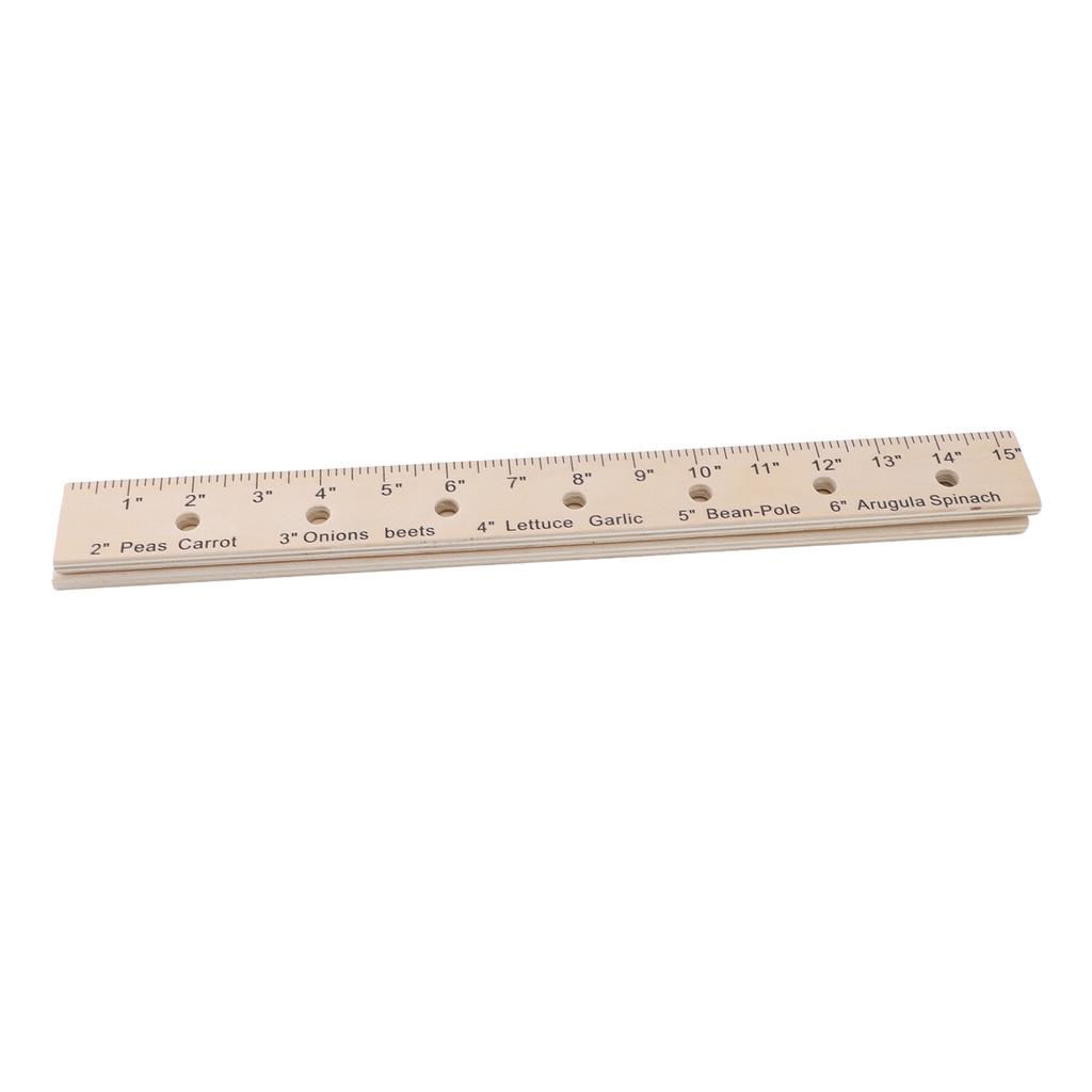 30 Inch Wooden Plant Ruler Foldable Planting Ruler with Holes Portable Garden Ruler with Plant