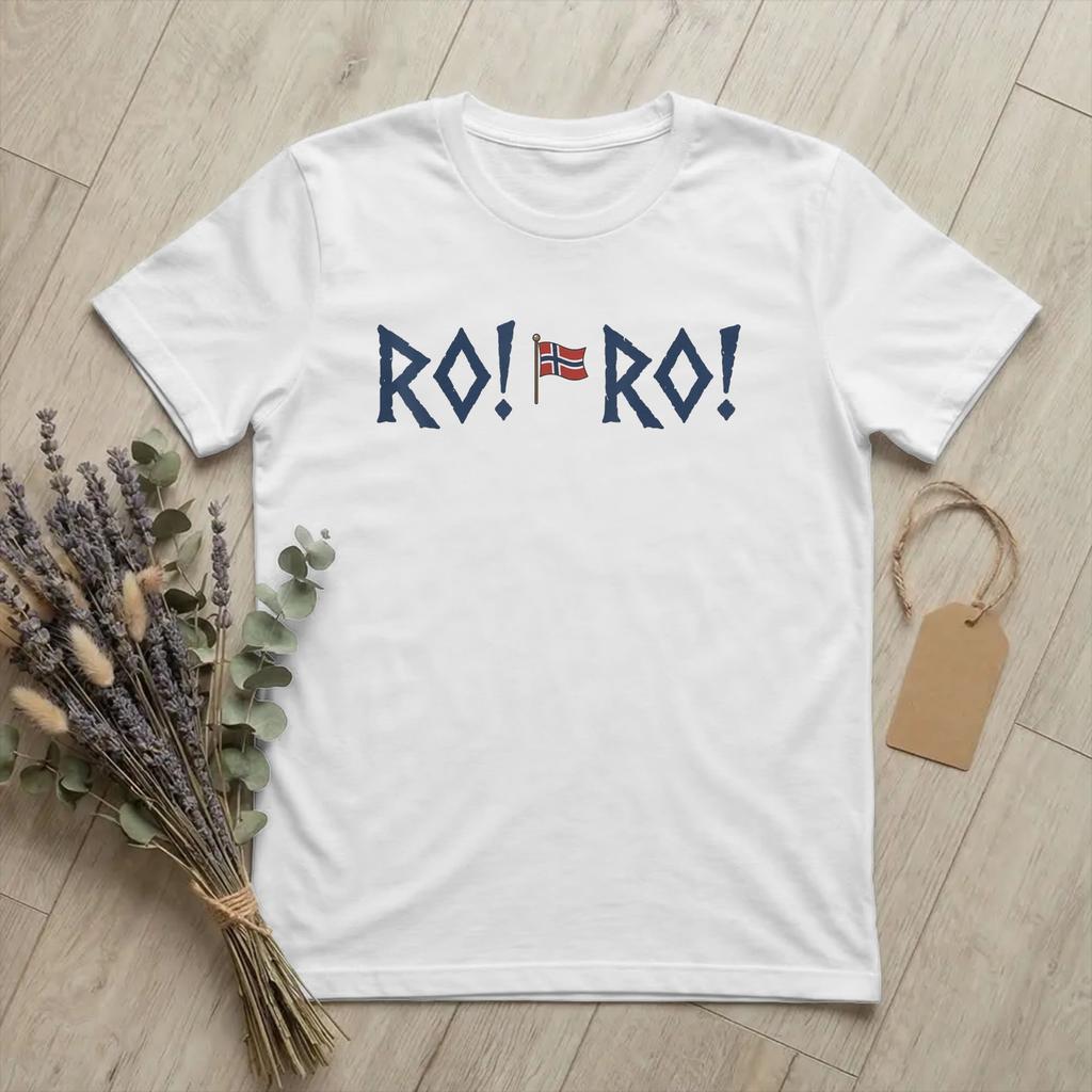 Norway Ro Funny Viking Longship Nordic Unisexs T Shirt Norse Warrior Novelty Tees Round Neck TShirts 100 Cotton New Arrival Tops