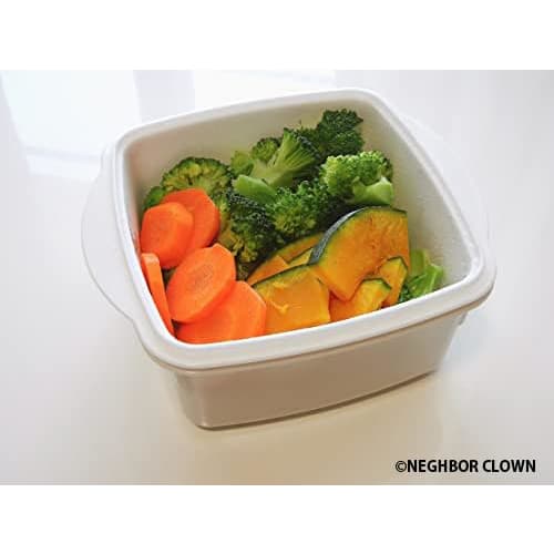 NACHBAR CLOWN Mikrowellenkocher für Warme und Gedämpfte Gemüse [Machen Sie Warme und Gedämpfte Gemüse in der Mikrowelle] Zeitsparender Kocher, Kochgeschirr, Perf