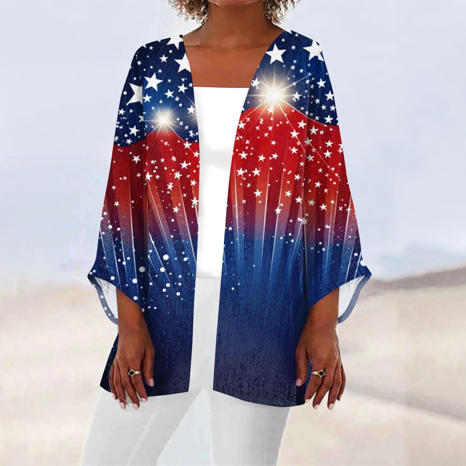 

Женская повседневная модная легкая куртка средней длины с принтом, кардиган XL