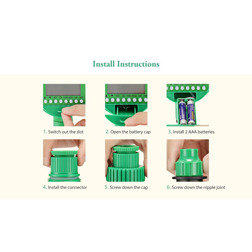 Intelligent Garden Watering Timer Automatic Flowers Irrigation Controller With LCD Display