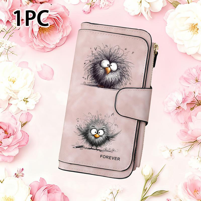 Cute Chick Women's Long Wallet, a Multifunctional Wallet with a Convenient Snap Closure for Coins, Is an Ideal Birthday Gift for Chick Lovers and