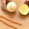 4-teiliges Hand-Orangenschäler-Werkzeug, problemloser Zitrusschalenschneider, einfacher Obstschneider, Zitronenschalenentferner, Küchenhelfer
