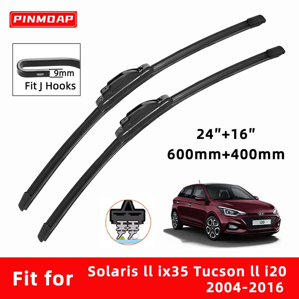 Car Wipers Double Rubber for HYUNDAI Solaris Ll Ix35 Tucson Ll I20 Front Brushes Cutter Automobiles Parts Accessories Windscreen Wipers Wear Parts