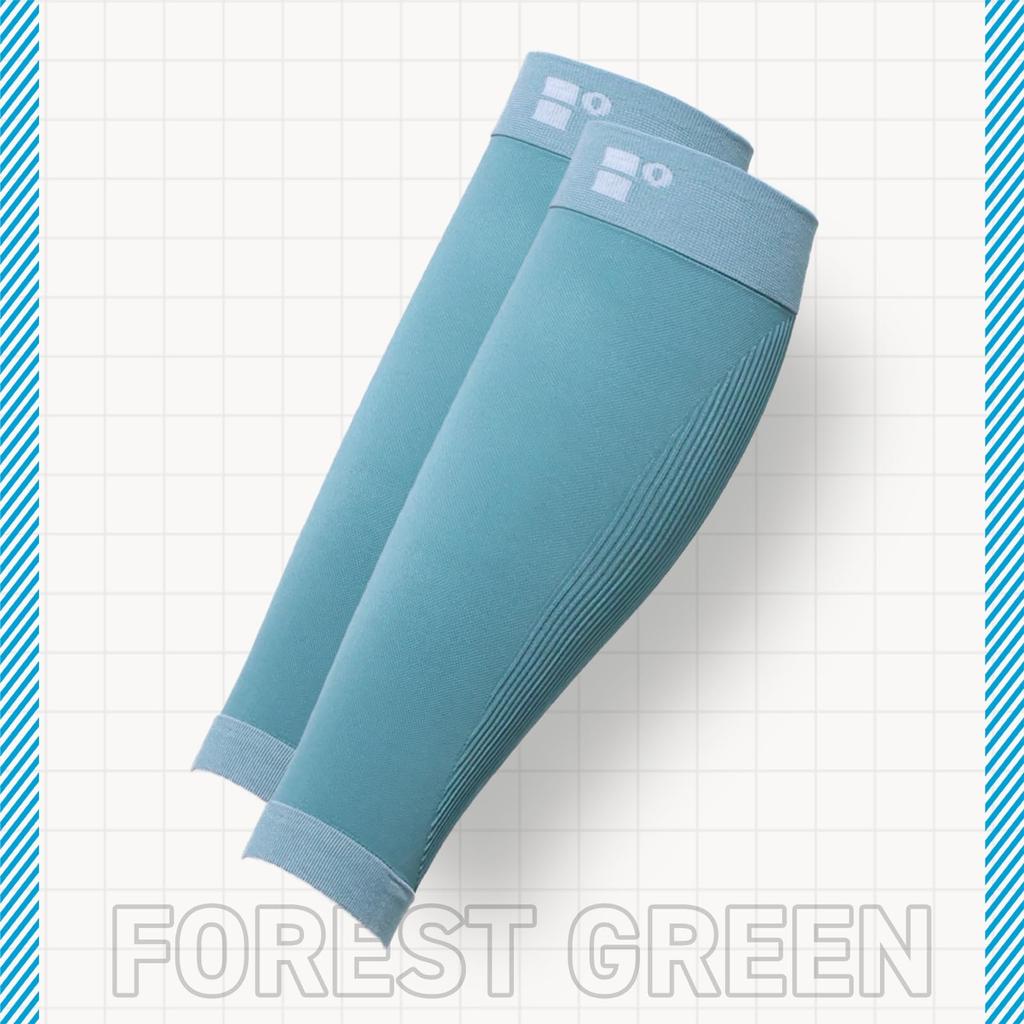 Happyleg Adds Lightness To Your Feet Calf Compression Supporter 1 Pair Set of 2 + (Taskaru) (Forest Green)