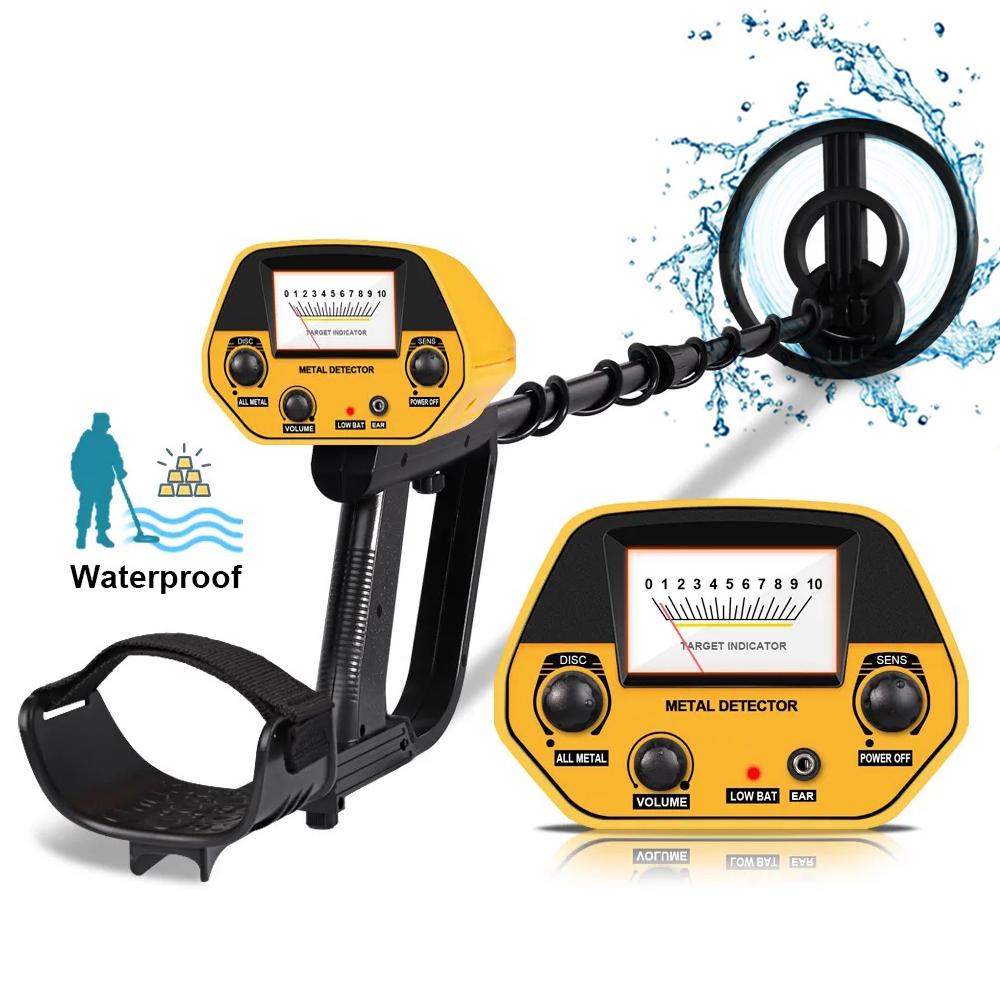 Underground Metal Detector MD5090 IP68 Waterproof Search Coil Treasures Lightweight Gold Detector Finders for Adults and Kids