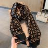 New Autumn and Winter G Letter Mid Length Imitation Cashmere Scarf Korean Style Retro Women's Scarf Thickened Warm Women's Shawl