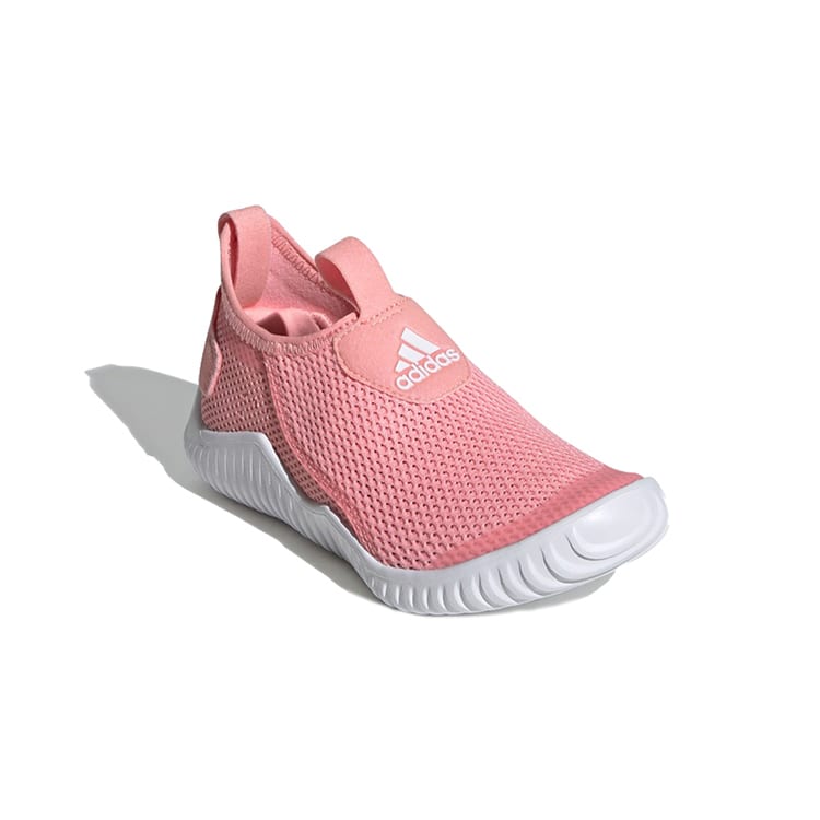 adidas Rapidazen S Rdy C Mesh Slip Resistant Anti Kick Low Top Kids' Running Shoes Pink White FX2572