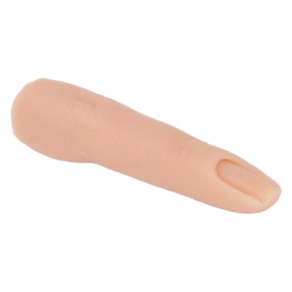 Nail Training Finger Bendable Flexible Silicone Practice Finger Model for Tattoo Acupuncture Practice 2pcs