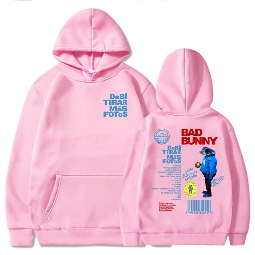 Bad Bunny DTMF Debí Tirar Mehr Fotos Hoodies 2025 Neues Album Mode Sweatshirts Roupas Femininas Mit Kapuze Winter Pullover Frauen