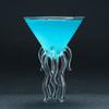 Creative Octopus Cocktail Glass Goblet Glass Bar KTV Nightclub Party Drinking Cup Transparent Jellyfish Glass Cup Wine Champagne