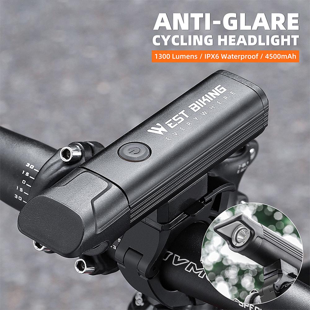 Aluminum Alloy Bright Bicycle Light Multifunctional USB Rechargeable Bike Front Light Waterproof