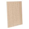 Painel decorativo ripas madeira Colva - 60 x 60 x 2,1 cm - Efeito Carvalho Claro fundo Bege