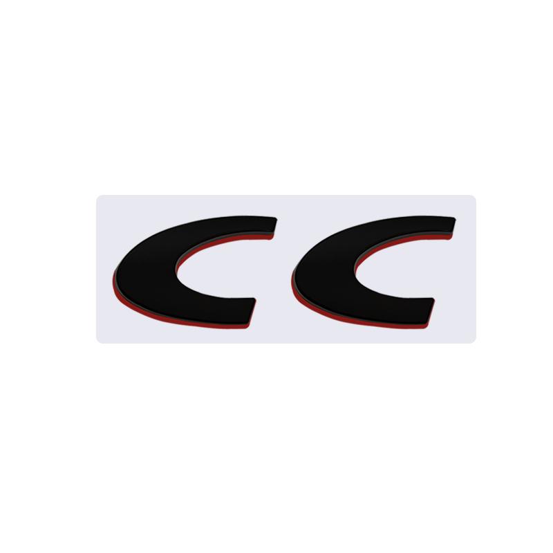 Adesivo Metallico 3D SQOB1 Emblema Decorazione RC 206 CC Adesivi per Bagagliaio Posteriore Per Peugeot Car Styling