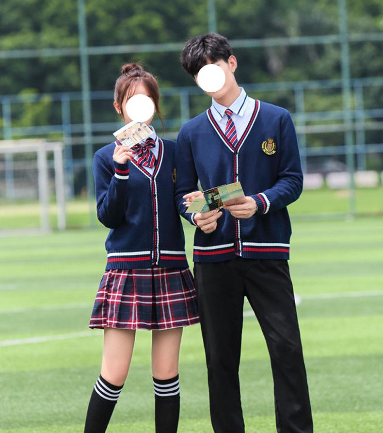 Women's Thickened JK Cardigan Sweater - Autumn/Winter Japanese College Style Embroidered Long Sleeve Knitwear