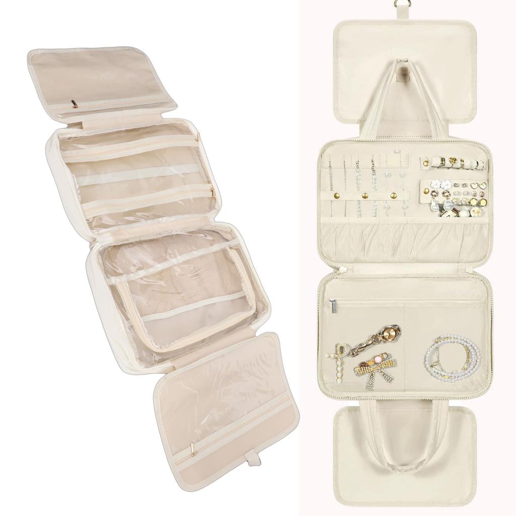 Travel Toiletry Bag Multifunctional Large Capacity Foldable Portable Hanging Cosmetic Makeup Bag  