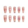 Love Heart Blush Pink Butterfly Nail Stickers - Sweet, Lovely, Wearable False Nails