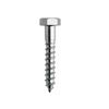 Tirefonds M8x50 Mm - Pack of 50 Zinc-plated Steel Wood Screws Hexagonal Head DIN 571 CE