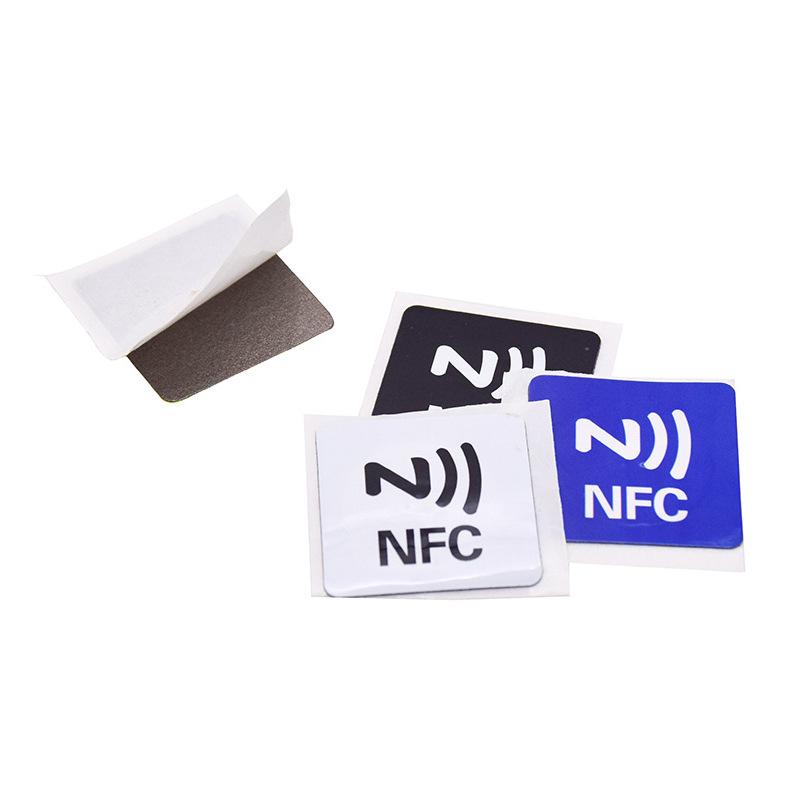 NFC Anti-metal RFID High-Frequency Tag 213 Chip Square Mobile Sticker for One-Touch Data Transfer