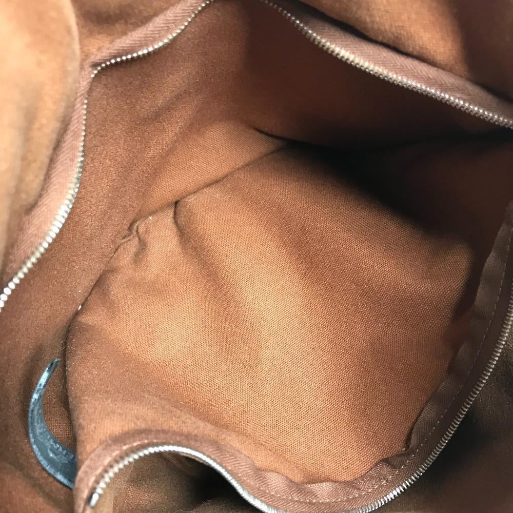 HERMES Saksaw MM Saksaw MM Bag Hand Bag Canvas Brown