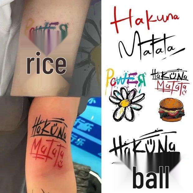 

Набор водостойких тату-наклеек «Ромашка»: 40 листов, долговечный принт-граффити на руке